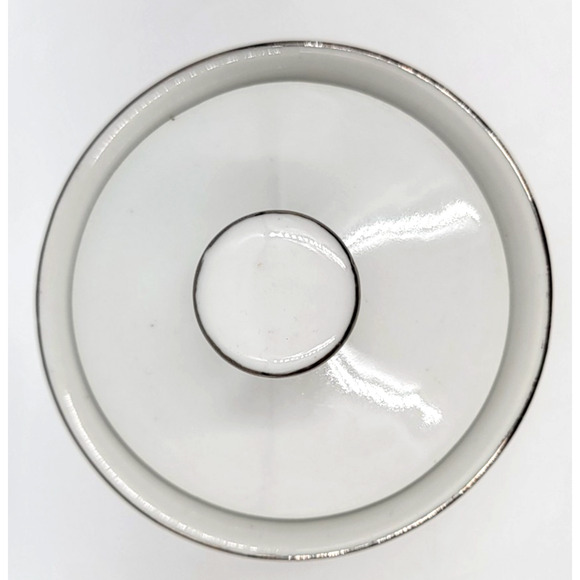 Cotillion Eileen 3693 Sugar Bowl Floral Silver Trim Japan 1960 - 1970's - Picture 8 of 10